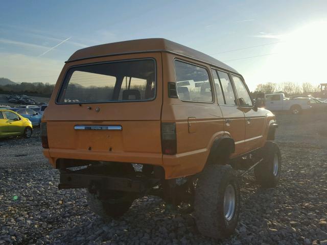 HJ61003794 - 1986 TOYOTA LANDCRUISE ORANGE photo 4