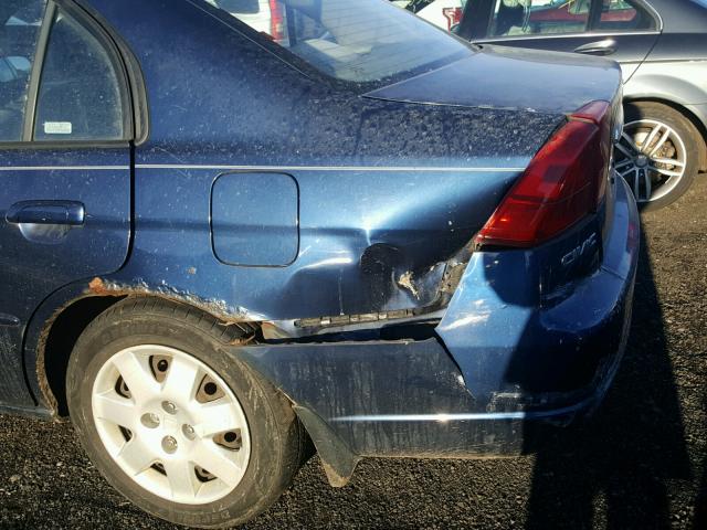 2HGES25842H557665 - 2002 HONDA CIVIC EX BLUE photo 9