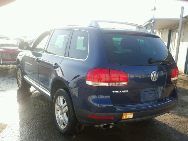 WVGCM67L74D022219 - 2004 VOLKSWAGEN TOUAREG 4. BLUE photo 3