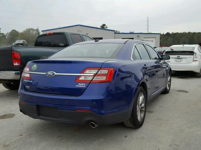 1FAHP2E80DG220086 - 2013 FORD TAURUS SEL BLUE photo 4