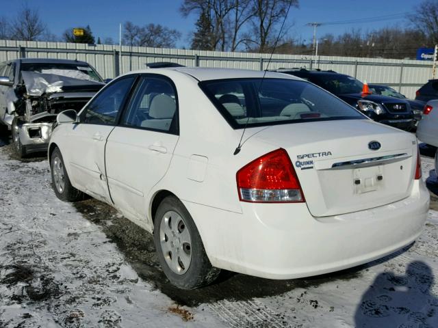 KNAFE121985558805 - 2008 KIA SPECTRA EX WHITE photo 3