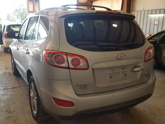 5NMSK4AG5AH375602 - 2010 HYUNDAI SANTA FE L SILVER photo 3