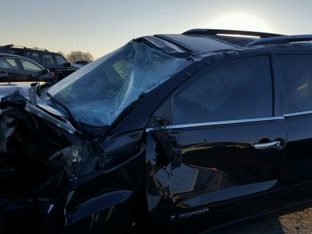 1GKER23788J145295 - 2008 GMC ACADIA SLT შავი ფოტო 10