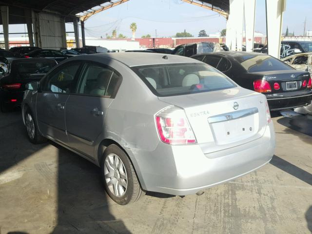 3N1AB6AP9AL650563 - 2010 NISSAN SENTRA 2.0 SILVER photo 3