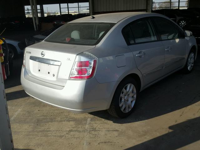 3N1AB6AP9AL650563 - 2010 NISSAN SENTRA 2.0 SILVER photo 4