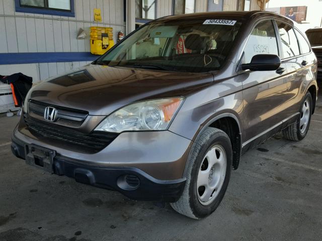 5J6RE383X9L003499 - 2009 HONDA CR-V LX BROWN photo 2