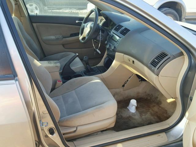 1HGCM55143A002835 - 2003 HONDA ACCORD DX GOLD photo 5