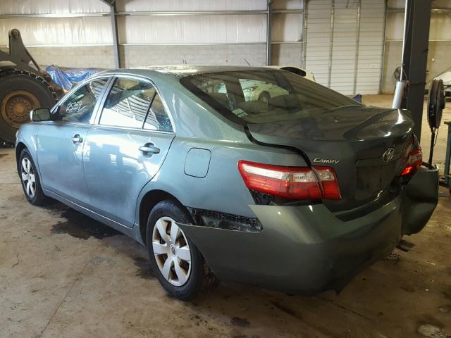 4T1BK46K99U592857 - 2009 TOYOTA CAMRY SE GREEN photo 3