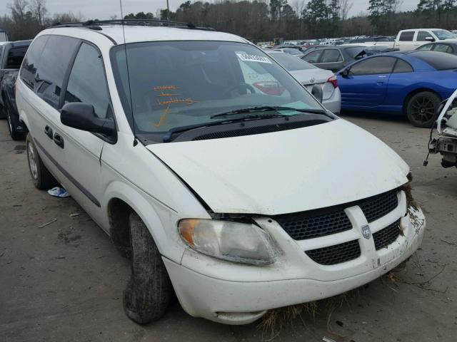 1B4GP24392B734067 - 2002 DODGE GRAND CARA WHITE photo 1