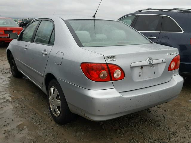 2T1BR30E47C827849 - 2007 TOYOTA COROLLA CE SILVER photo 3