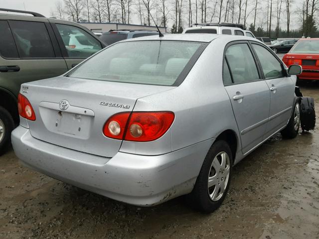 2T1BR30E47C827849 - 2007 TOYOTA COROLLA CE SILVER photo 4