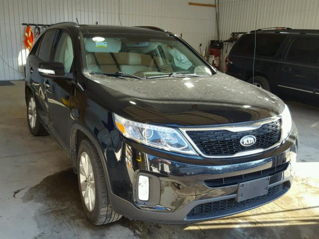 5XYKU4A73EG491455 - 2014 KIA SORENTO EX BLACK photo 1