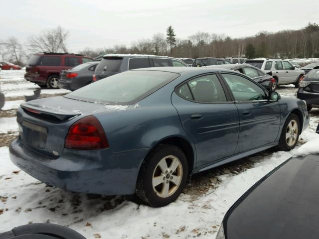 2G2WP552461116980 - 2006 PONTIAC GRAND PRIX BLUE photo 4