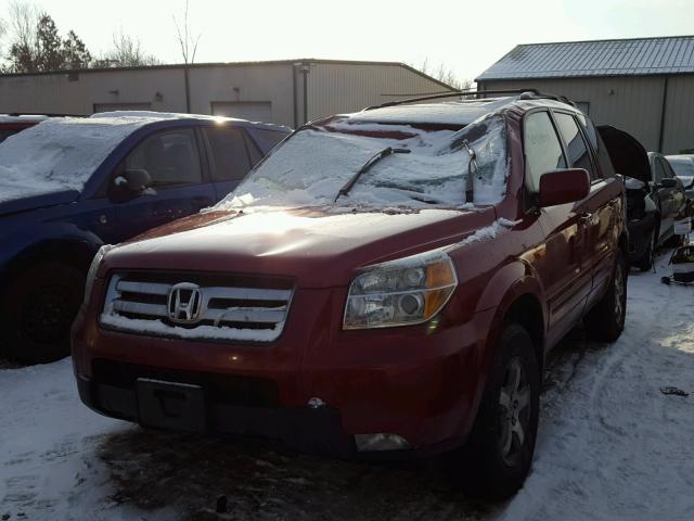 5FNYF186X6B000484 - 2006 HONDA PILOT EX MAROON photo 2