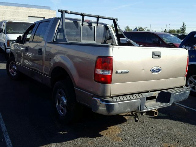 1FTPW12585FB53970 - 2005 FORD F150 SUPER GOLD photo 3