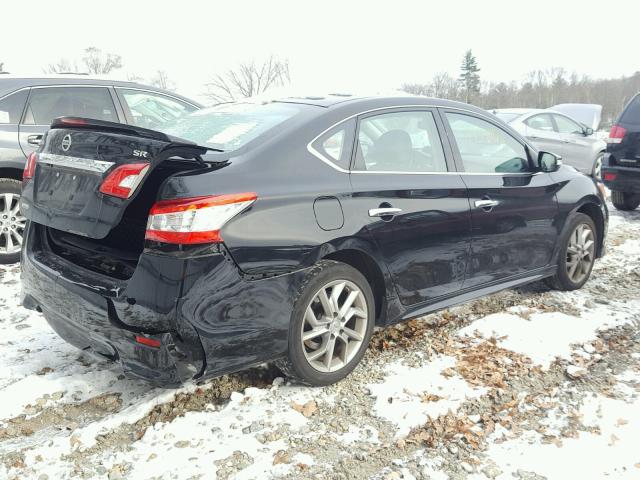 3N1AB7APXFY330880 - 2015 NISSAN SENTRA S BLACK photo 4