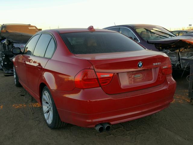 WBAPK7C53BA817739 - 2011 BMW 328 XI RED photo 3