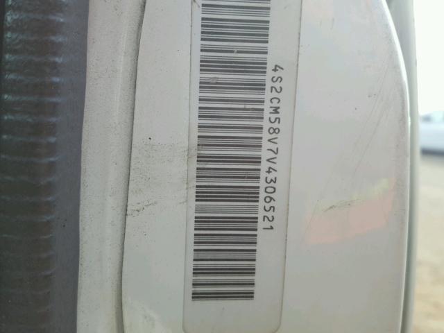 4S2CM58V7V4306521 - 1997 ISUZU RODEO S WHITE photo 10