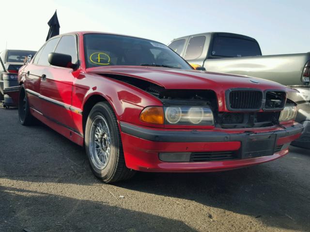 WBAGJ8325VDM07106 - 1997 BMW 740 IL RED photo 1