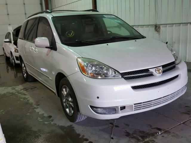 5TDZA22C15S225328 - 2005 TOYOTA SIENNA XLE WHITE photo 1