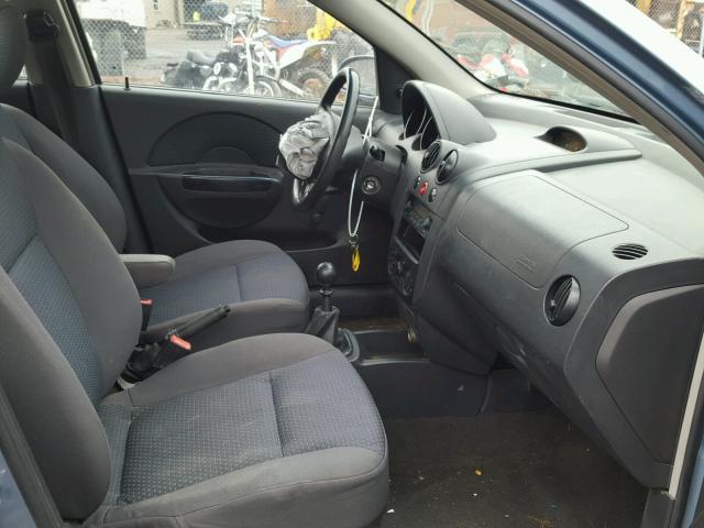 KL1TD66608B058651 - 2008 CHEVROLET AVEO BASE ლურჯი ფოტო 5