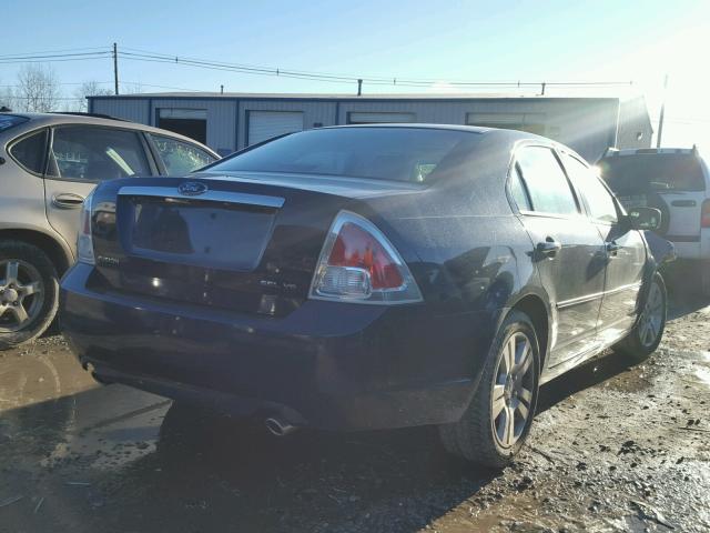 3FAHP08196R185224 - 2006 FORD FUSION SEL BLUE photo 4