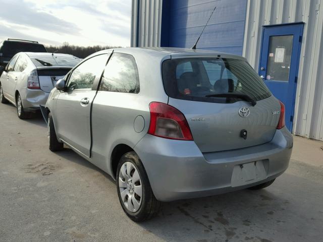 JTDJT923X85163521 - 2008 TOYOTA YARIS GRAY photo 3