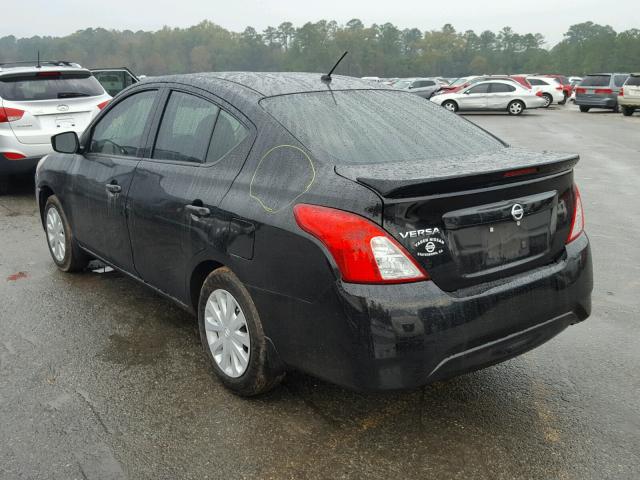 3N1CN7AP6GL917320 - 2016 NISSAN VERSA S BLACK photo 3