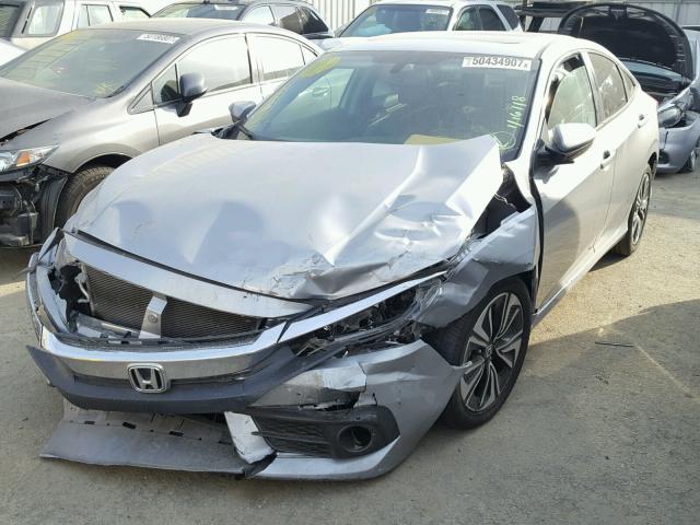 19XFC1F72HE208489 - 2017 HONDA CIVIC EXL SILVER photo 2