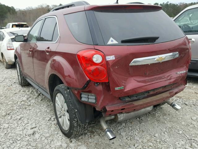 2CNFLDE58B6421970 - 2011 CHEVROLET EQUINOX LT RED photo 3