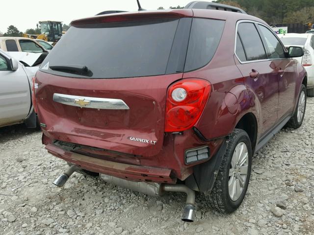 2CNFLDE58B6421970 - 2011 CHEVROLET EQUINOX LT RED photo 4