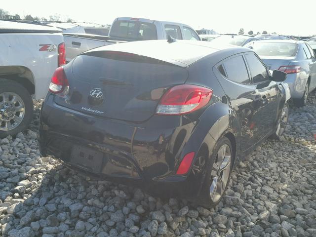 KMHTC6AD9CU048730 - 2012 HYUNDAI VELOSTER B BLACK photo 4