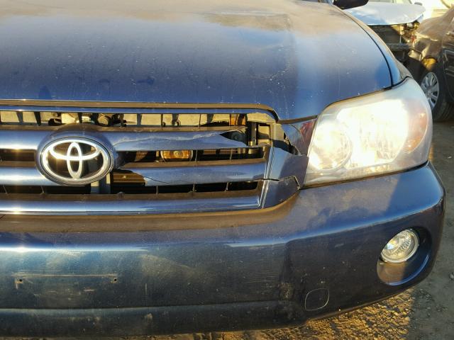 JTEDP21A640019623 - 2004 TOYOTA HIGHLANDER BLUE photo 9