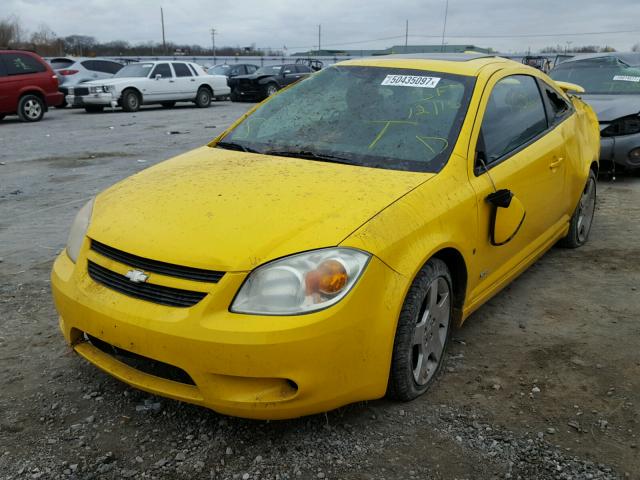 1G1AM15B477331425 - 2007 CHEVROLET COBALT SS YELLOW photo 2