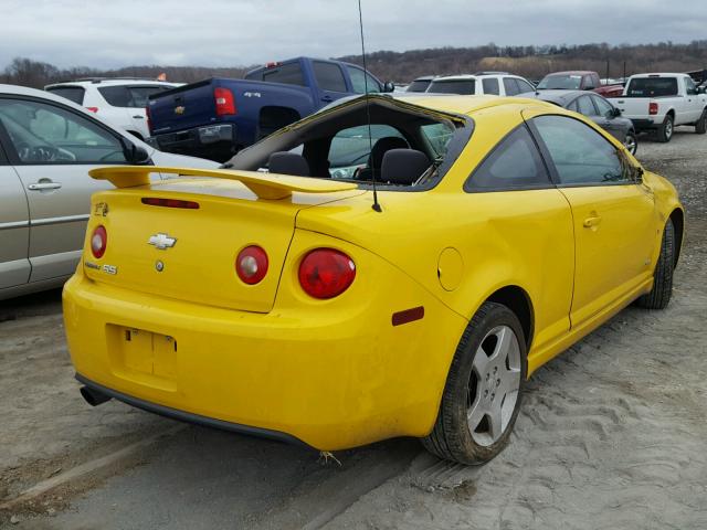 1G1AM15B477331425 - 2007 CHEVROLET COBALT SS YELLOW photo 4