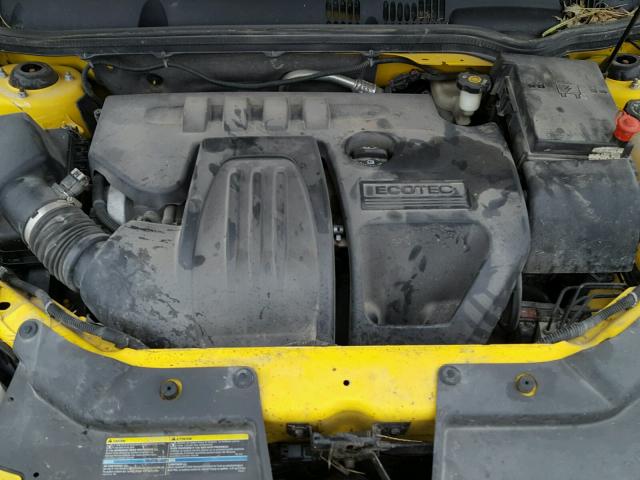 1G1AM15B477331425 - 2007 CHEVROLET COBALT SS YELLOW photo 7