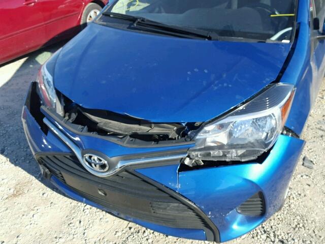 VNKKTUD36HA073088 - 2017 TOYOTA YARIS L BLUE photo 9