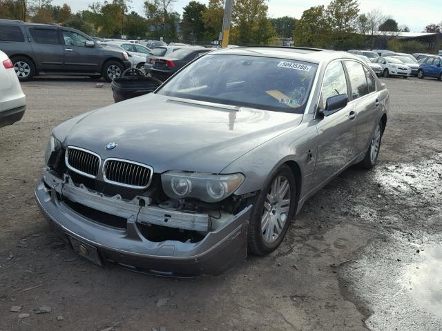 WBAGN63463DR18461 - 2003 BMW 745 LI GRAY photo 2