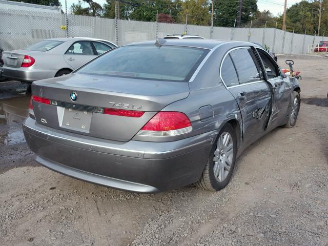 WBAGN63463DR18461 - 2003 BMW 745 LI GRAY photo 4