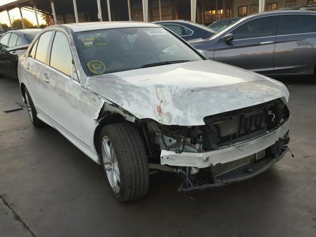 WDDGF8AB0DR266332 - 2013 MERCEDES-BENZ C 300 4MAT WHITE photo 1