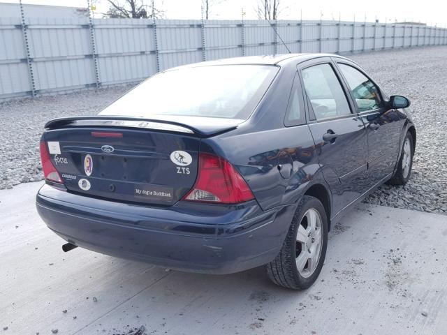 1FAFP38303W314681 - 2003 FORD FOCUS ZTS BLUE photo 4