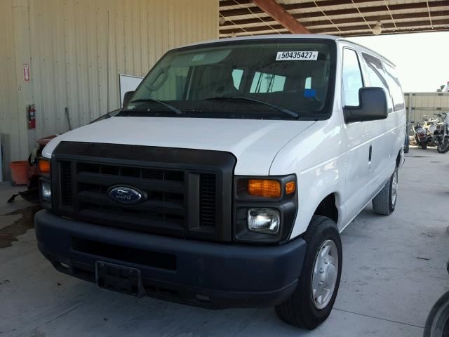 1FBNE31L59DA30266 - 2009 FORD ECONOLINE WHITE photo 2