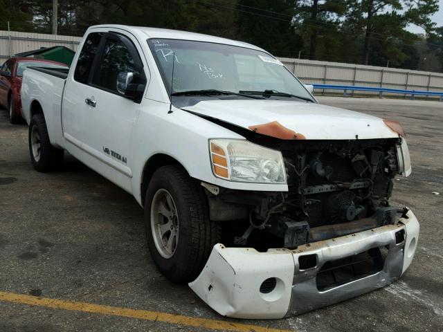 1N6BA06A05N556807 - 2005 NISSAN TITAN XE WHITE photo 1