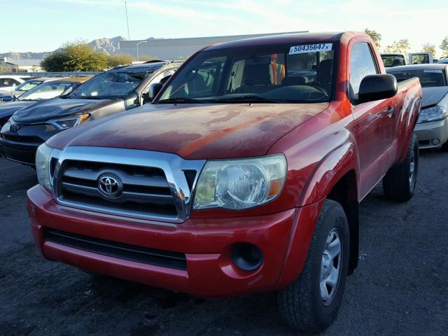 5TENX62N89Z600811 - 2009 TOYOTA TACOMA PRE RED photo 2