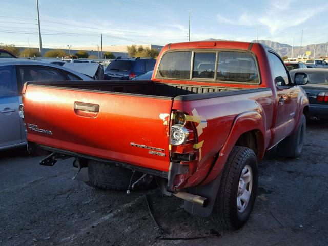 5TENX62N89Z600811 - 2009 TOYOTA TACOMA PRE RED photo 4