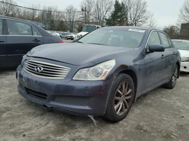 JNKBV61F38M275896 - 2008 INFINITI G35 GRAY photo 2