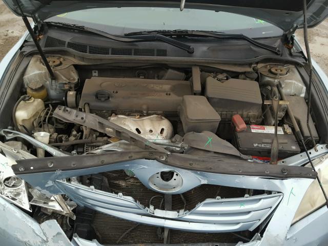 4T1BE46K19U849615 - 2009 TOYOTA CAMRY BASE BLUE photo 7