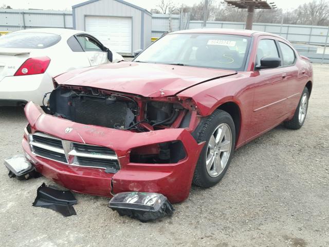 2B3KA33V39H576237 - 2009 DODGE CHARGER SX RED photo 2