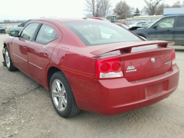 2B3KA33V39H576237 - 2009 DODGE CHARGER SX RED photo 3