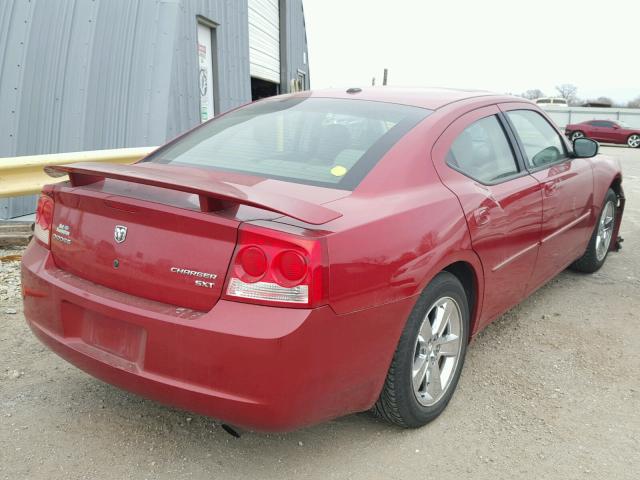 2B3KA33V39H576237 - 2009 DODGE CHARGER SX RED photo 4